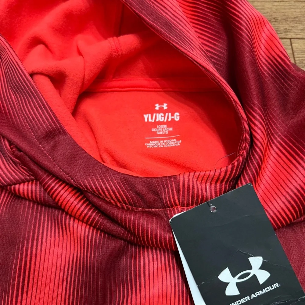 Under Armour Crimson and Black Athletic hoodie - Picture 4 of 4